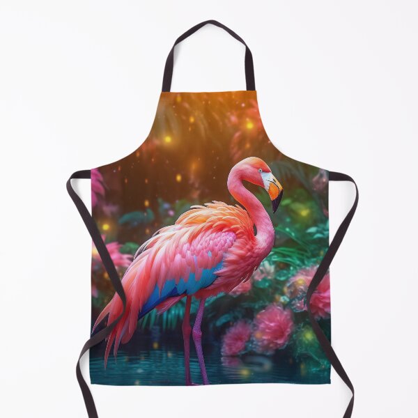 Artikelvorschau, Portrait of a flamingo on a colorful background. Emotive portrait entworfen und verkauft von anytka.