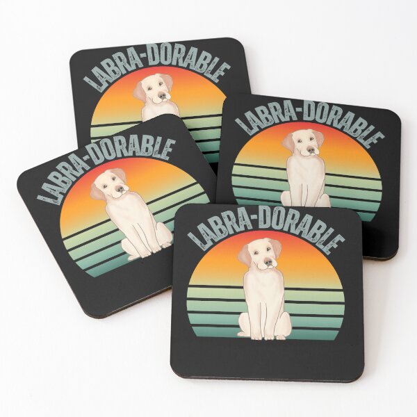 Item preview, Retro Sunset | Labra Dorable | Dog Lover Adorable Labrador designed and sold by MagicalLuna.