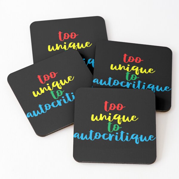 Item preview, Too unique to autocritique designed and sold by BluestPeony.