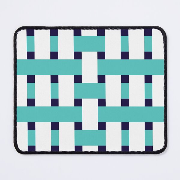 Item preview, Fabric Weave Types #05 - Weft Rib Weave Irregular Pattern - Vibrant Colors - White, Green and Blue designed and sold by DesignCentrum.