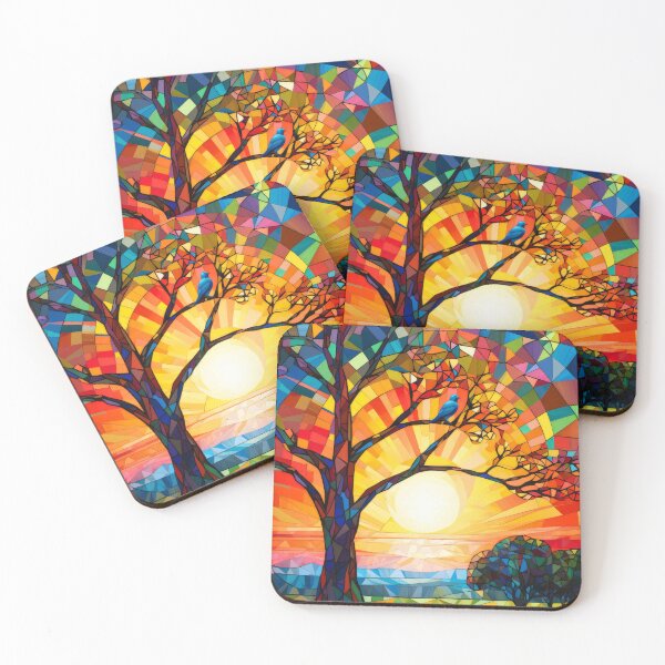 Item preview, Beautiful abstract autumn forest at sunset designed and sold by MargaretWiktor.