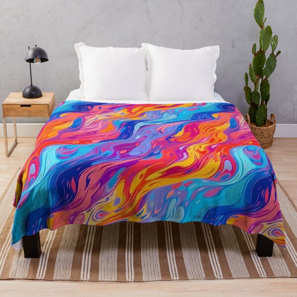 Aperçu de l'œuvre Colorful Abstract Rainbow Flag créée et vendue par TheMerch-er.