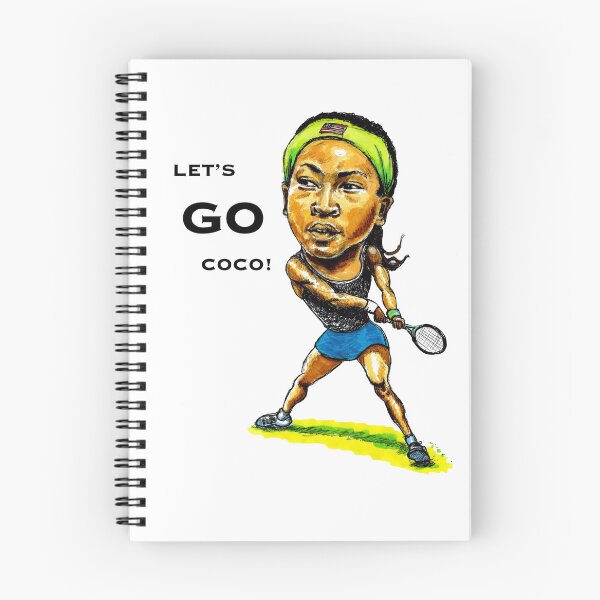 Item preview, Caricatura de Coco Gauff - ¡Vamos Coco! designed and sold by dizzycatbiz.