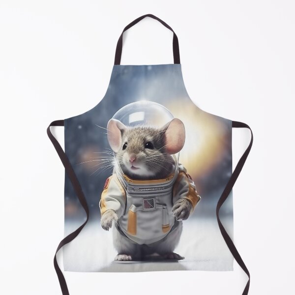 Item preview, Mouse astronaut in a space suit. Mouse with black eyes, nice, sweet animal, small nose. Colorful. Photo realistic, concept art, cinematic light. designed and sold by anytka.
