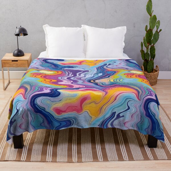 Aperçu de l'œuvre Colorful Abstract Rainbow Flag créée et vendue par TheMerch-er.