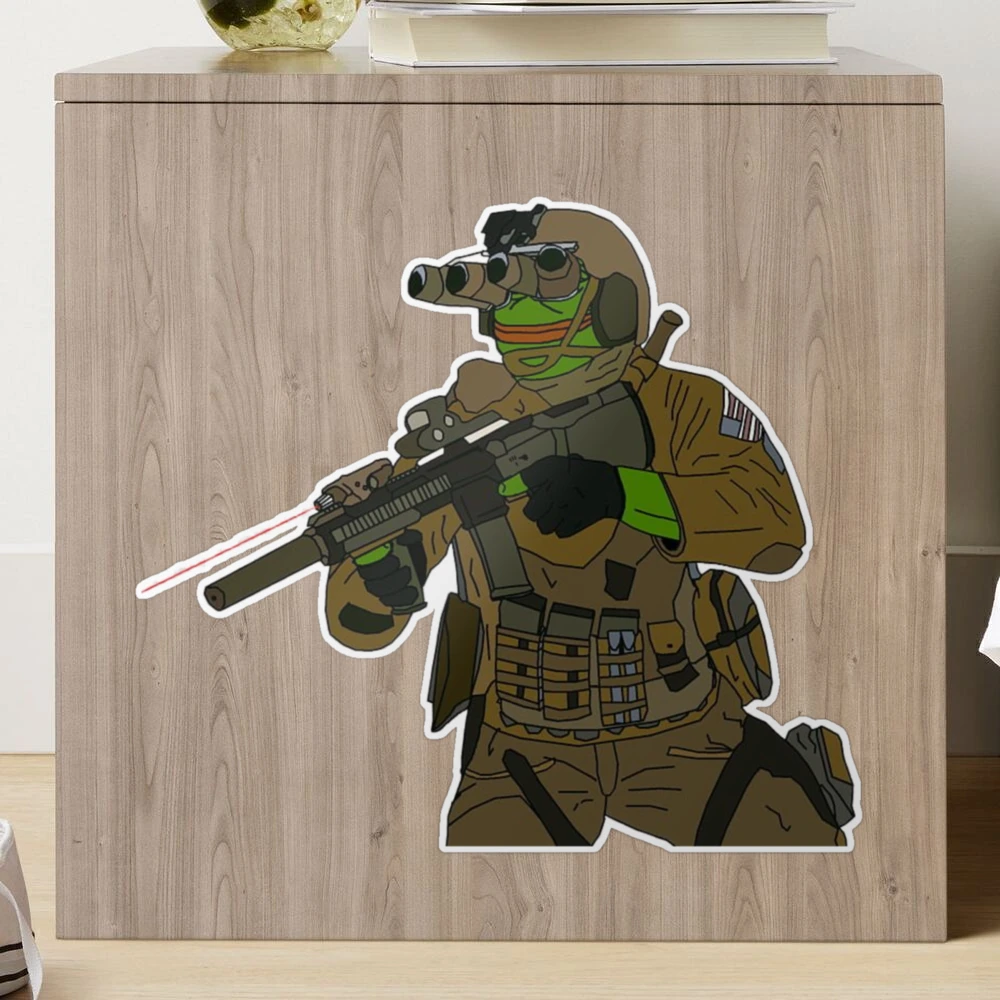Pepe Tactical Sticker for Sale by TaxThisFedBoy
