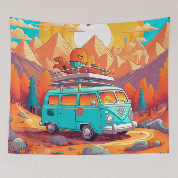Item preview, RV Road trip summer adventure and outdoor life designed and sold by HofTao.