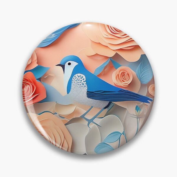 Item preview, Blue Bird on Orose Roses designed and sold by Happy24online.