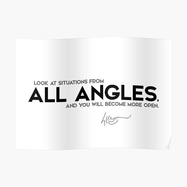 all angles - dalai lama Poster