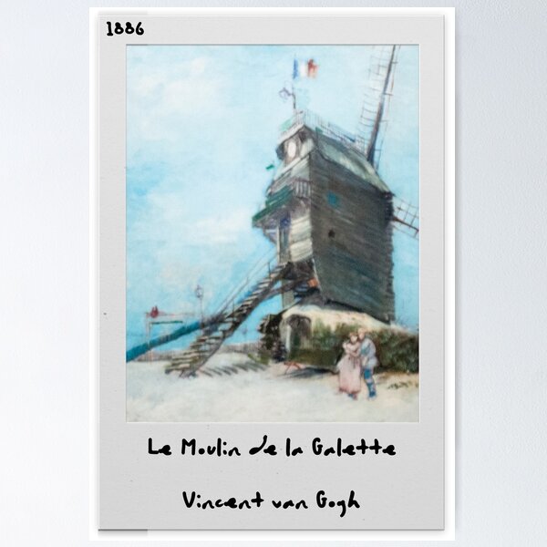Item preview, Le Moulin de la Galette - 1886 by Vincent van Gogh designed and sold by polart-film.