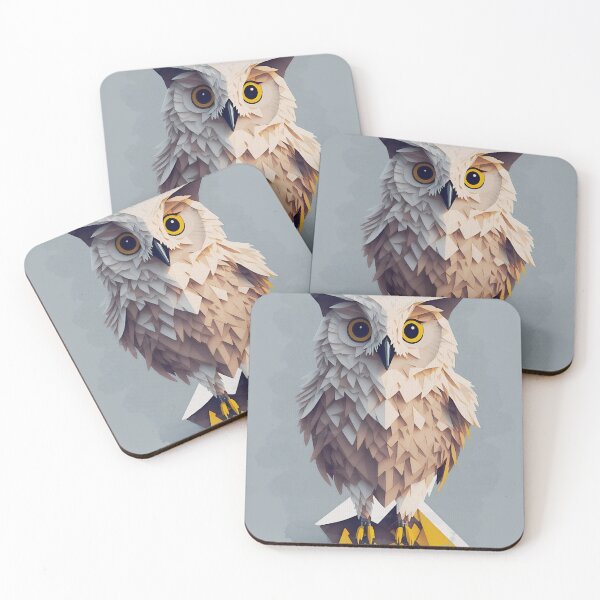 Item preview, Cute owl watercolor painting designed and sold by Dr-Kane.