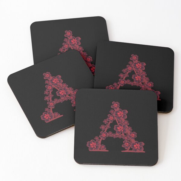 Item preview, Letter A floral monogram designed and sold by Fransyn.