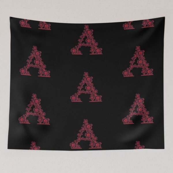 Item preview, Letter A floral monogram designed and sold by Fransyn.