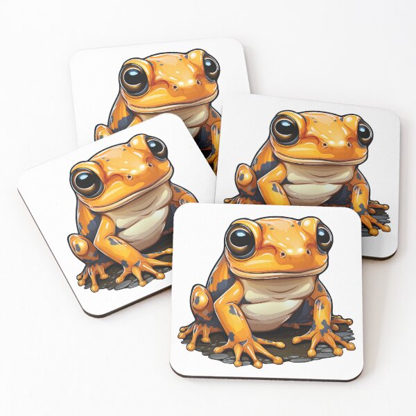 Item preview, Cute Orange Terribilis Frog designed and sold by CraftyCaverns.