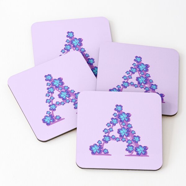 Item preview, Letter A floral monogram designed and sold by Fransyn.