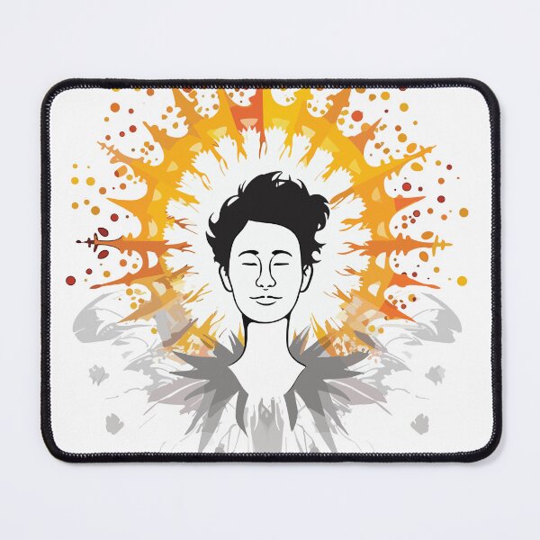 Item preview, Peaceful Man Natural Energy Wellbeing Positivity Empowerment Inspirational Good Vibes designed and sold by jasmunart.