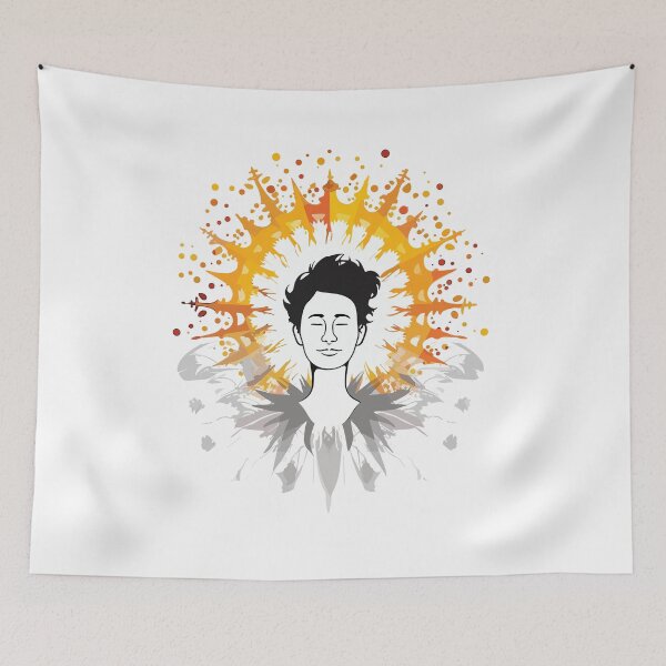 Item preview, Peaceful Man Natural Energy Wellbeing Positivity Empowerment Inspirational Good Vibes designed and sold by jasmunart.