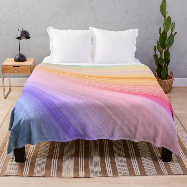 Item preview, Abstract rainbow textile waves background. Curved wave in motion. A soft background with a pastel-colored gradient. Fashion color trends. Soft focus. designed and sold by anytka.