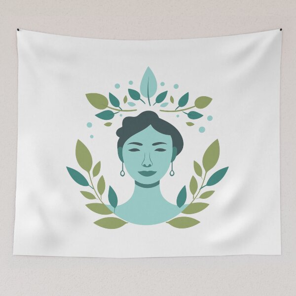 Item preview, Natural Female Wellbeing Positivity Empowerment Inspirational Good Vibes designed and sold by jasmunart.