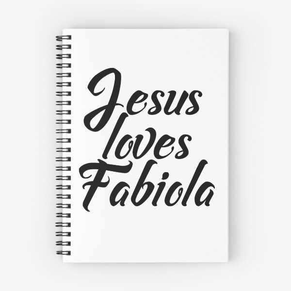 Aperçu de l'œuvre Jésus aime Fabiola créée et vendue par Shalomjoy.