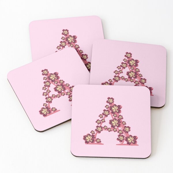 Item preview, Letter A floral monogram designed and sold by Fransyn.