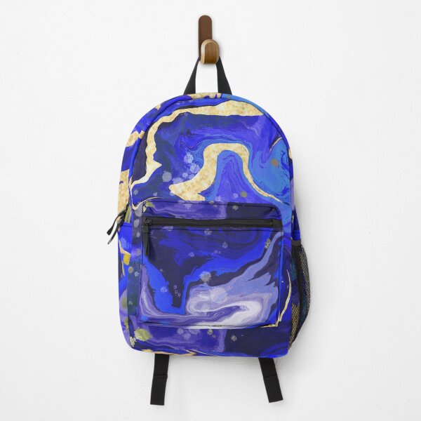Item preview, Marble swirl blue gold designed and sold by Rosebudstudio Halsey.