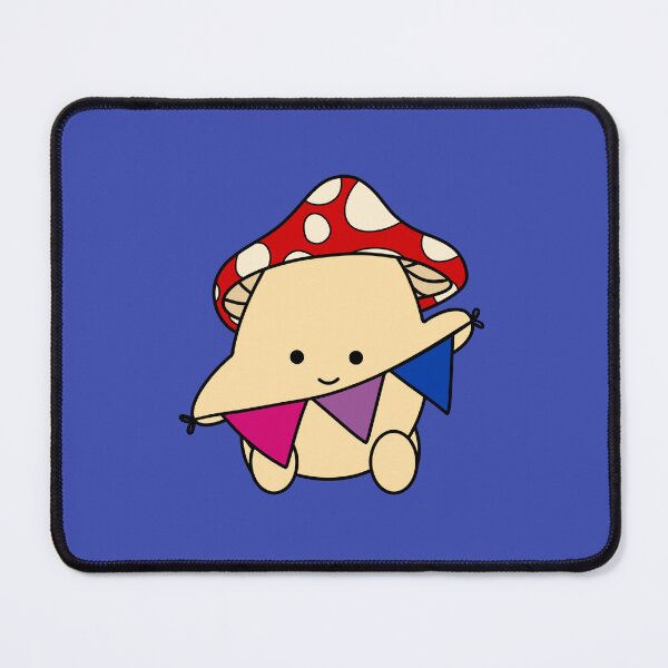 Item preview, Bisexual flag mushroom designed and sold by bookwoof.
