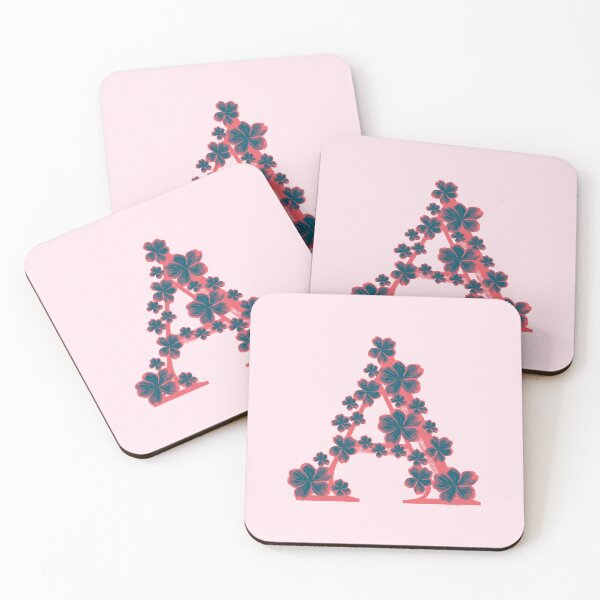 Item preview, Letter A floral monogram designed and sold by Fransyn.