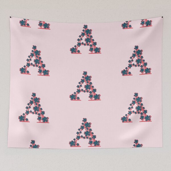 Item preview, Letter A floral monogram designed and sold by Fransyn.