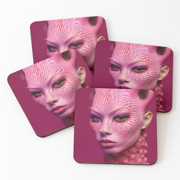 Item preview, Portrait of a Catwoman with fancy makeup and clothes. designed and sold by anytka.