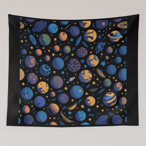 Item preview, Planet Pattern designed and sold by PawsAndCoffeeCo.