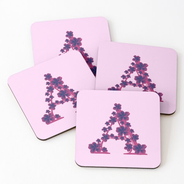 Item preview, Letter A floral monogram designed and sold by Fransyn.