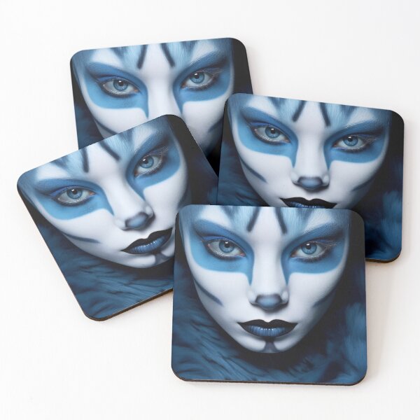 Item preview, Portrait of a Catwoman with fancy makeup and clothes. designed and sold by anytka.