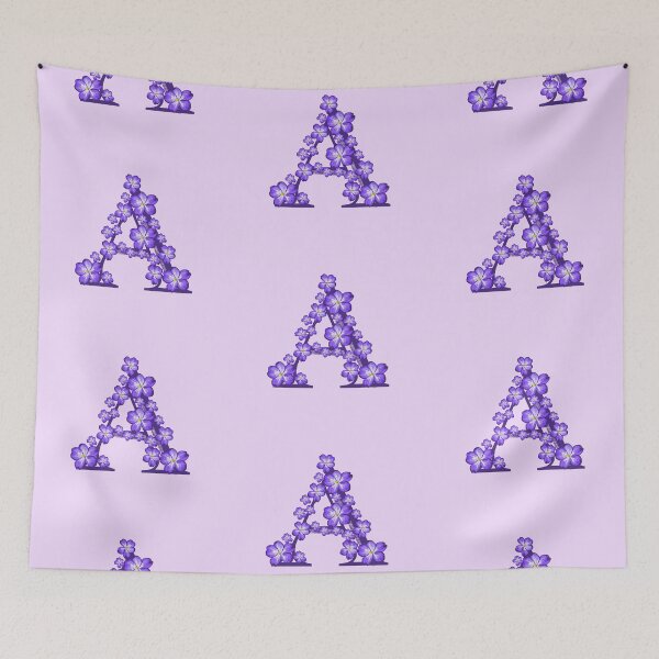 Item preview, Letter A floral monogram designed and sold by Fransyn.