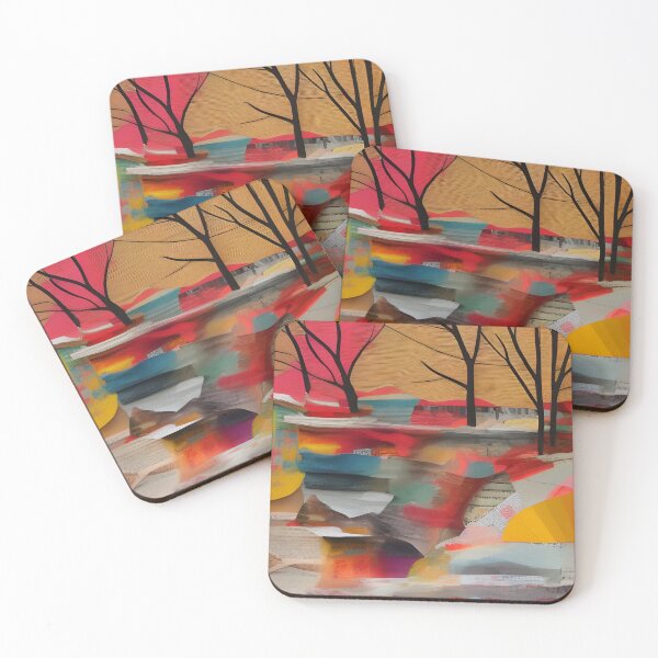 Item preview, Bare Trees Abstract Collage  designed and sold by Dana Roper.