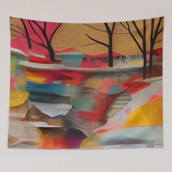 Item preview, Bare Trees Abstract Collage  designed and sold by Dana Roper.