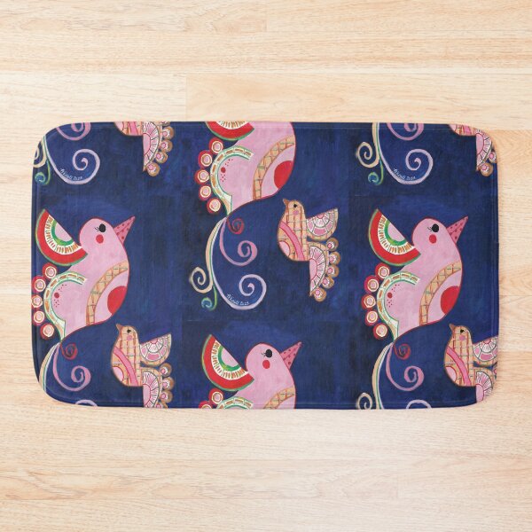 Item preview, Bird Love Birds Abstract Bird Art Colorful Pink Birds Brenda Knoll designed and sold by Brenda  Knoll.