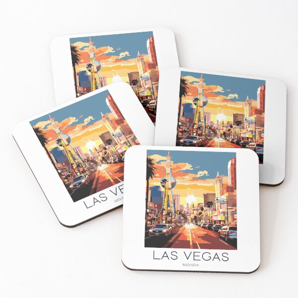 Artikelvorschau, Ein Pop-Art-Reisedruck von Las Vegas – Nevada, USA entworfen und verkauft von StudioRedKoala.