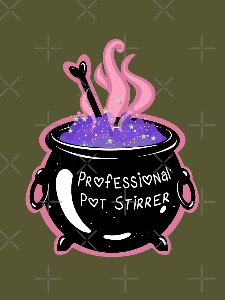 Pot Stirrer print art Captions print art at