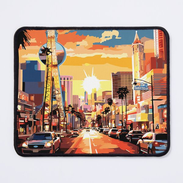 Item preview, A Pop Art Travel Print of Las Vegas - Nevada US designed and sold by StudioRedKoala.