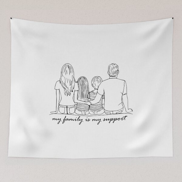 Item preview, My Family is my support designed and sold by 7Woodhandmade.