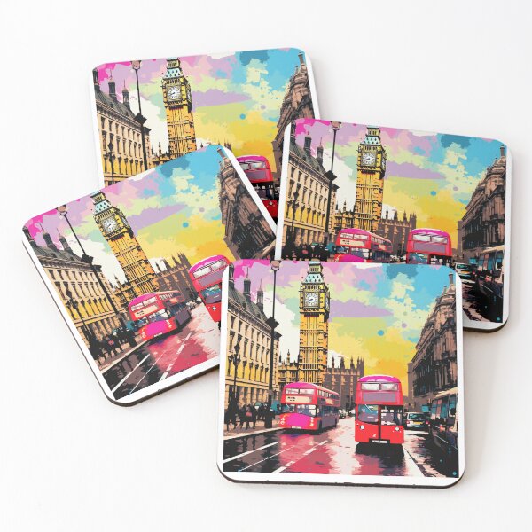 Item preview, A Pop Art Travel Print of London - England designed and sold by StudioRedKoala.