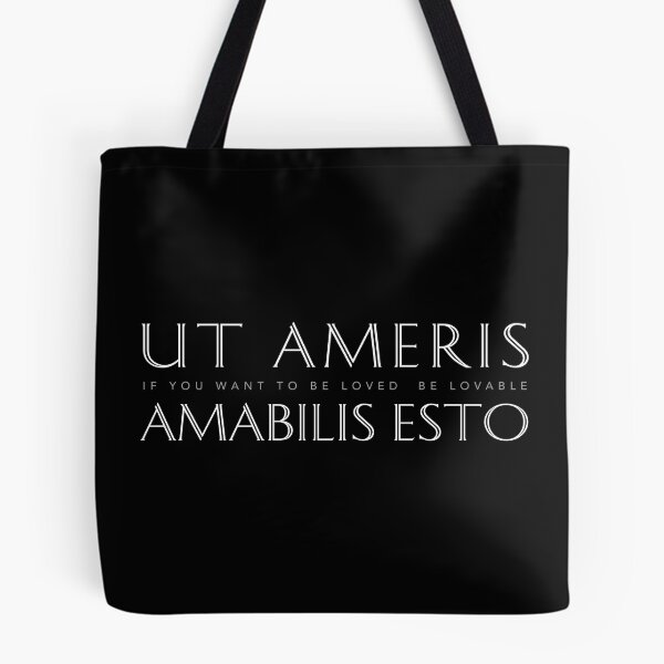 Aperçu de l'œuvre Citation inspirante latine : Ut Ameris Amabilis Esto (Si vous voulez être aimé, soyez aimable) créée et vendue par Elvin Dantes.