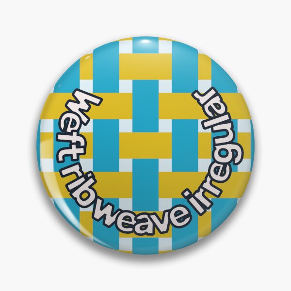 Item preview, Fabric Weave Types #05 - Weft Rib Weave Irregular Pattern - Vibrant Colors - Yellow and Blue designed and sold by DesignCentrum.