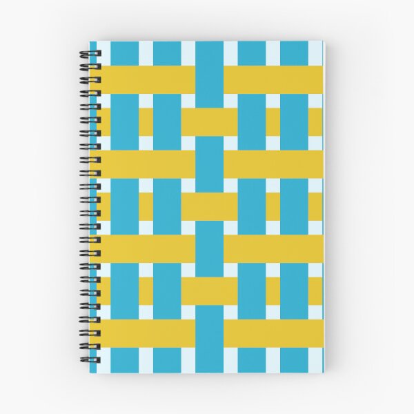 Item preview, Fabric Weave Types #05 - Weft Rib Weave Irregular Pattern - Vibrant Colors - Yellow and Blue designed and sold by DesignCentrum.