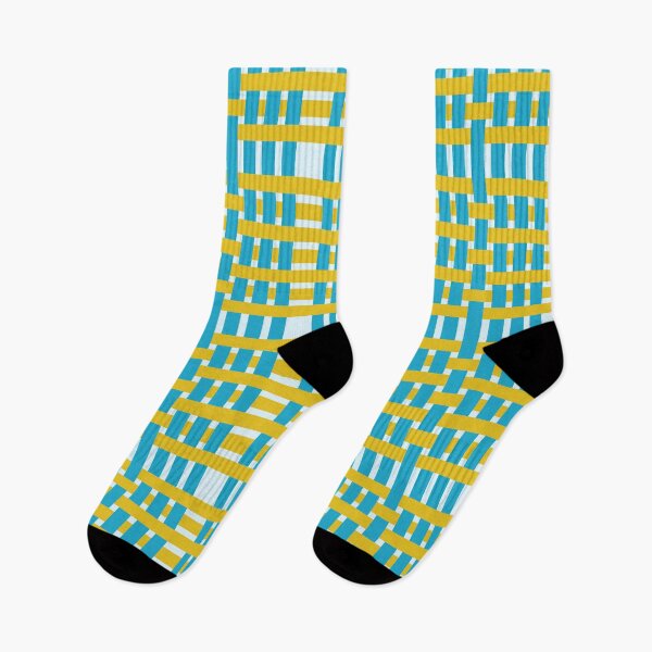 Item preview, Fabric Weave Types #05 - Weft Rib Weave Irregular Pattern - Vibrant Colors - Yellow and Blue designed and sold by DesignCentrum.