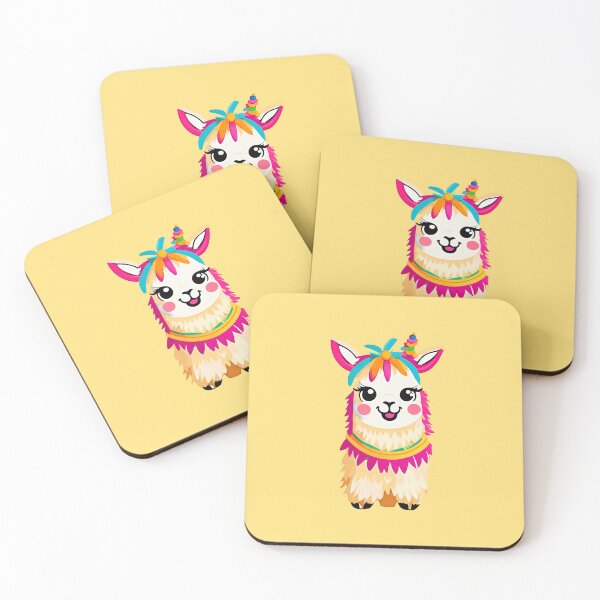 Item preview, Llama Lama Colorful Piñata Kawaii Sticker designed and sold by llamahuaska.