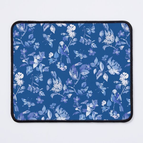 Item preview, Blue birds designed and sold by Alessandro Remo Mazzoni Remotextiles.
