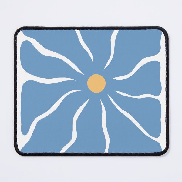 Item preview, Blue Abstract Wonky Flower designed and sold by art-by-enc.