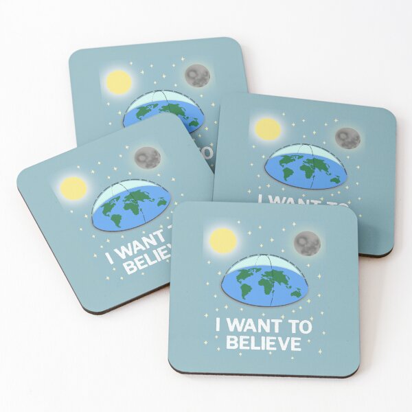 Item preview, I Want To Believe (Flat Earth) designed and sold by esthher.